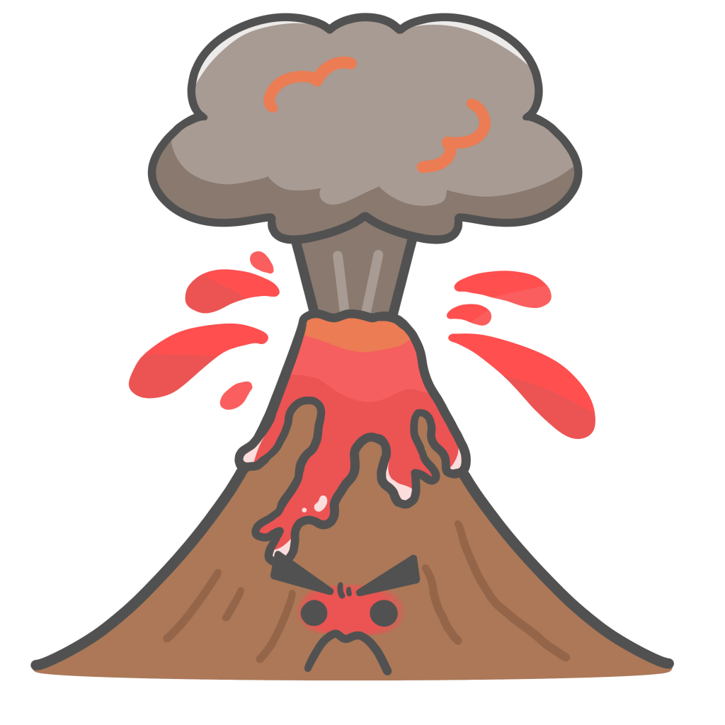 生活・安全・防災】火山の噴火のフリーイラスト | フタバのフリーイラスト