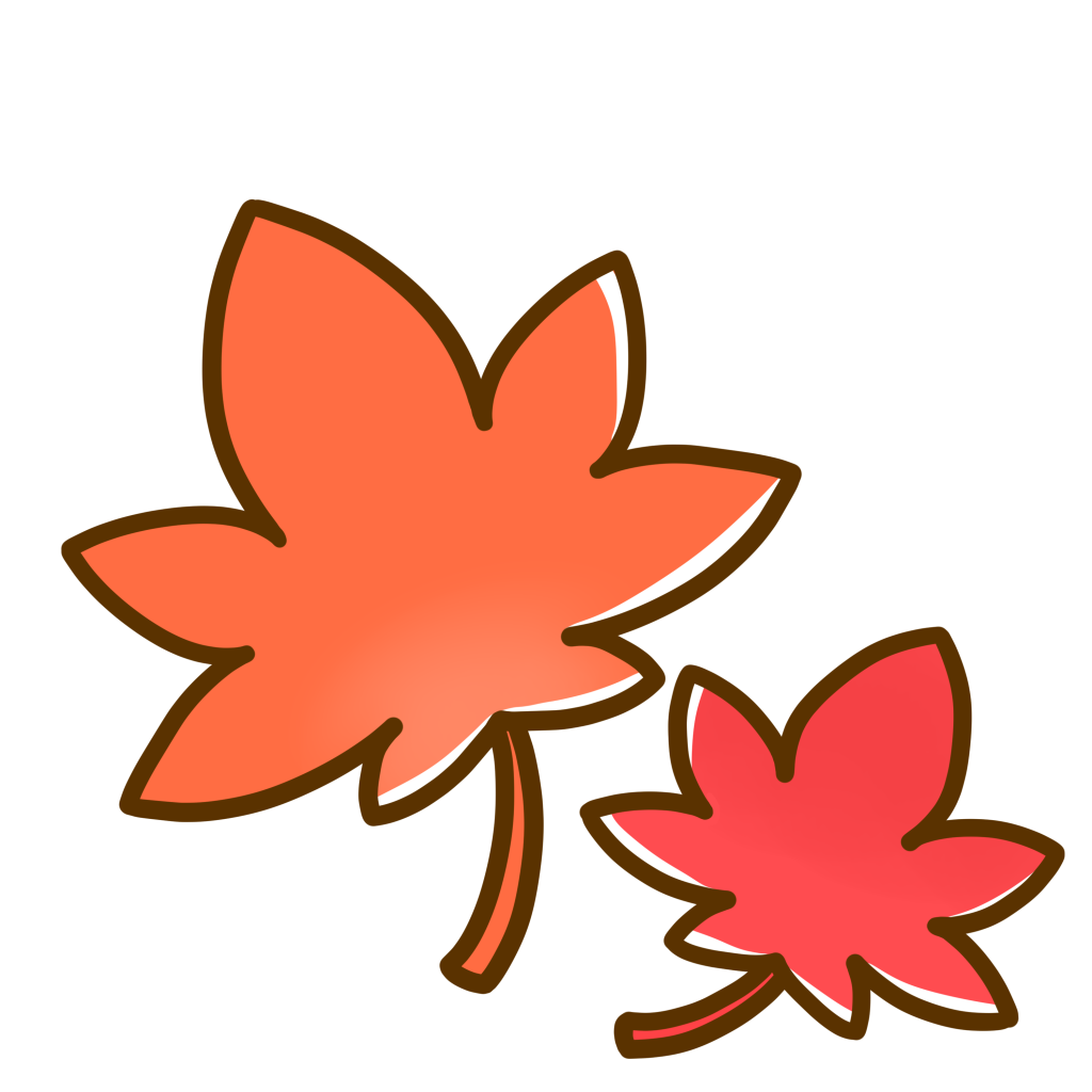 植物 秋 紅葉 もみじ のかわいいフリーイラスト フタバのフリーイラスト