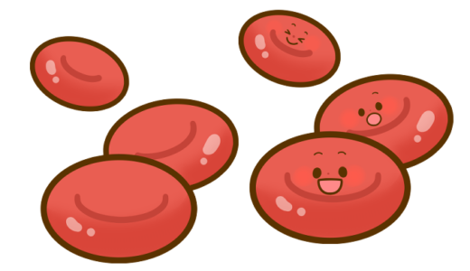 【医療・その他】赤血球のかわいいフリーイラスト