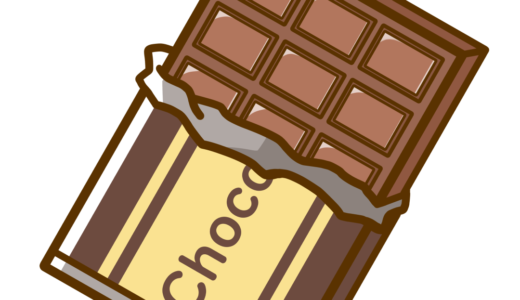 【食べ物・お菓子】板チョコレートのかわいいフリーイラスト