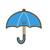 【生活・天気】傘のかわいいフリーイラスト
