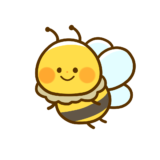 【動物・春】ハチさんのかわいいフリーイラスト