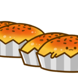 【栄養・食べ物・お菓子・芋類・秋】スイートポテトのかわいいフリーイラスト