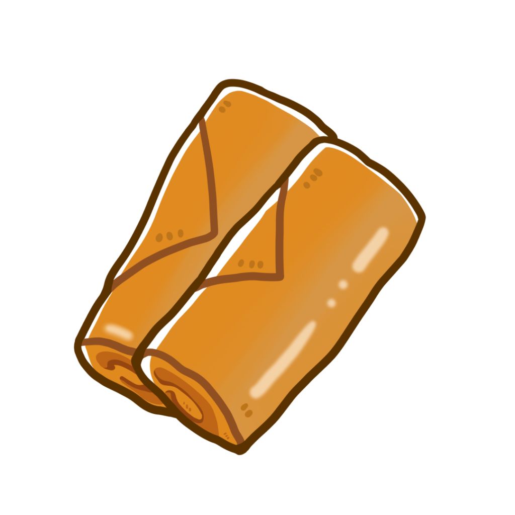 栄養・食べ物・料理】春巻きのかわいいフリーイラスト | フタバ ...