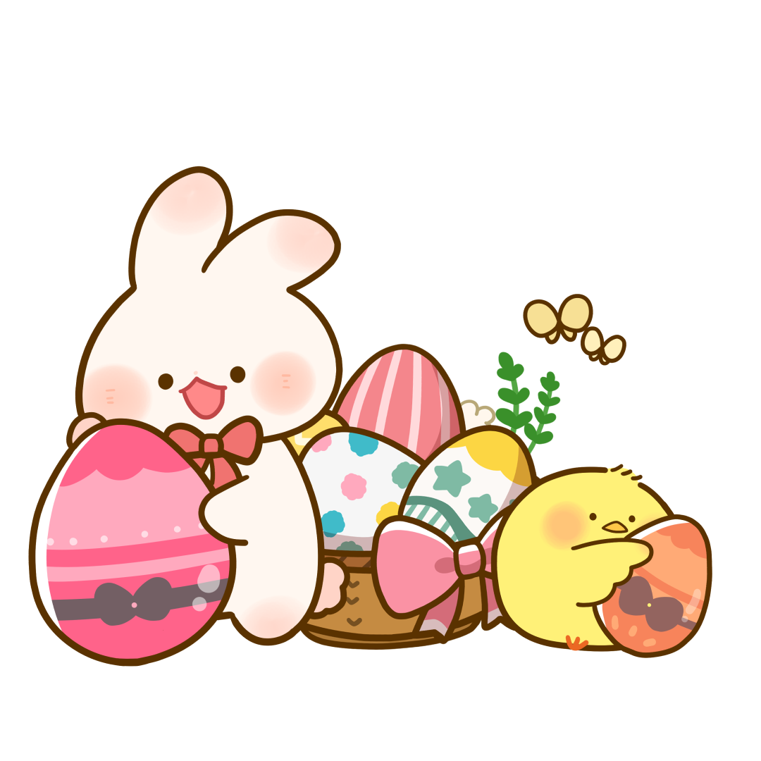 イースター♡うさぎ\u0026ひよこ 生活・春・行事】イースターのうさぎさんとひよこさんの, image size:1080x1080