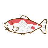 【生活・動物・魚】錦鯉のかわいいフリーイラスト