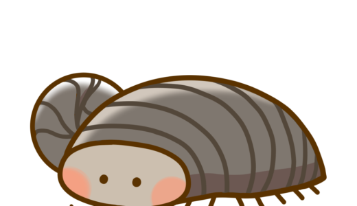 【生活・動物・虫】ダンゴムシのかわいいフリーイラスト