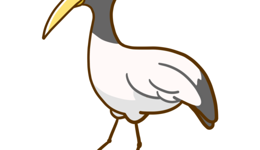 【生活・動物・鳥】タンチョウのかわいいフリーイラスト