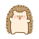 【生活・動物】おへんじはりねすみさんのかわいいフリーイラスト