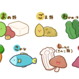 【栄養・食べ物】「まごはやさしい」のかわいいフリーイラスト