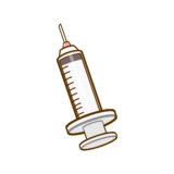 【医療・その他】注射器のかわいいフリーイラスト