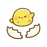 【生活・動物・鳥】卵から飛び出すひよこさんのかわいいフリーイラスト