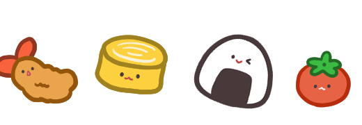 【栄養・食べ物】お弁当の飾り線（ライン）のかわいいフリーイラスト