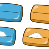 【生活・道具・物】ポケットティッシュのかわいいフリーイラスト