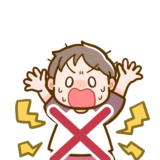 【生活・その他・人・動物・こども】熊と出会った時の約束 さわがないのフリーイラスト