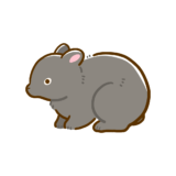 【生活・動物】うさぎ アマミノクロウサギのかわいいフリーイラスト